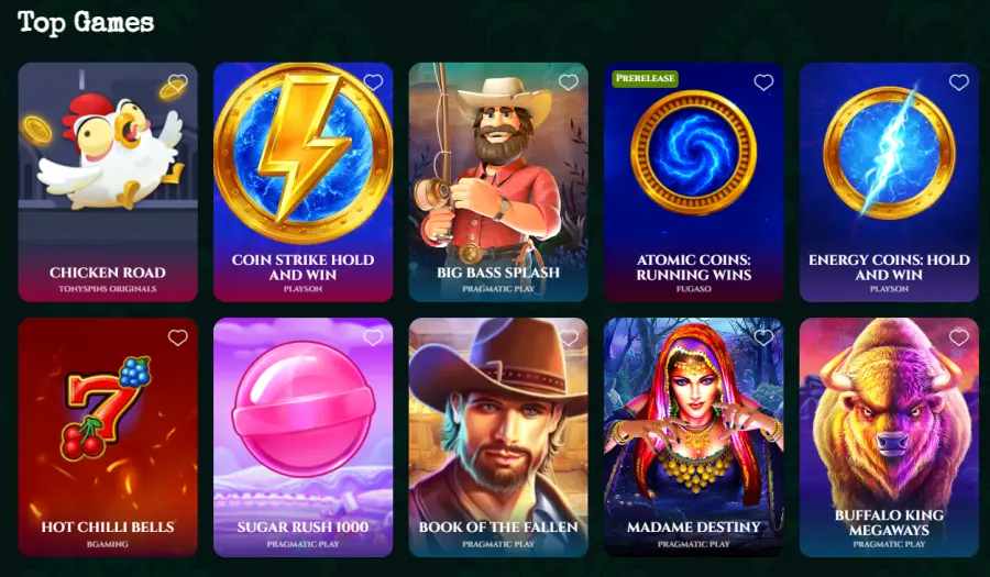 Tony spins bonus